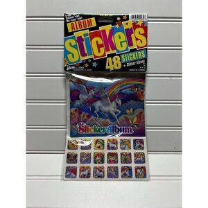 Ja-Ru My Sticker Album Sparkly Unicorn Pegasus Butterfly 48 Stickers NEW